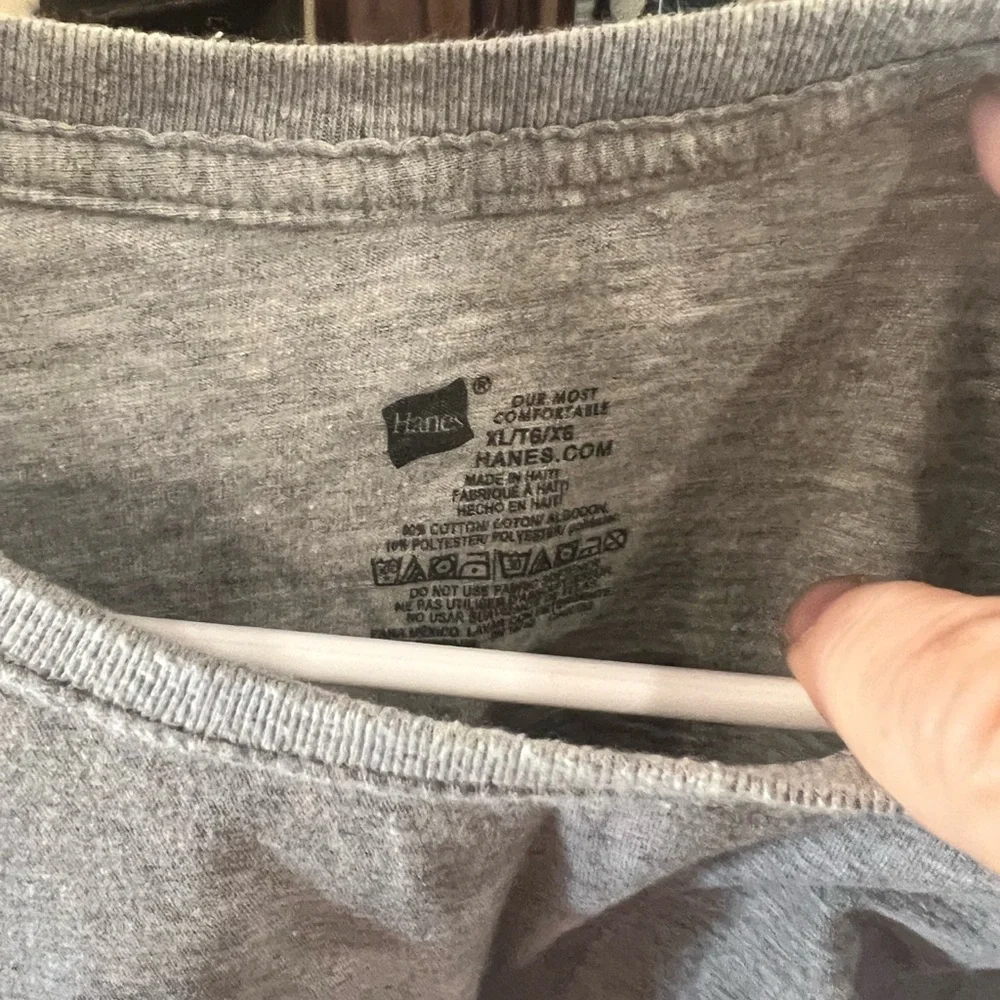 Lot of 3 Hanes Light Gray Men's Short Sleeve Tee